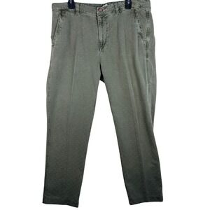 Carbon2Cobalt Mens 36x30 Olive Green Textured Dobby Straight Leg Pants 125049